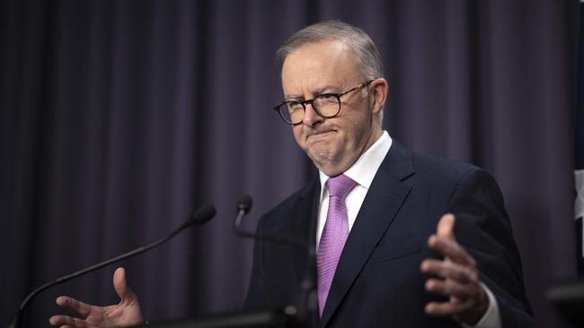 Prime Minister Anthony Albanese will be seeking legal advise from the Department of Prime Minister and Cabinet following revelations Scott Morrison was secretly appointed to key ministerial roles during the pandemic. Picture: Gary Ramage