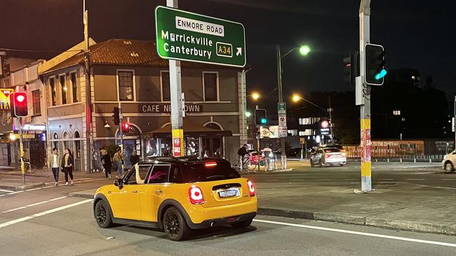 Night shot at Newtown, Sydney.