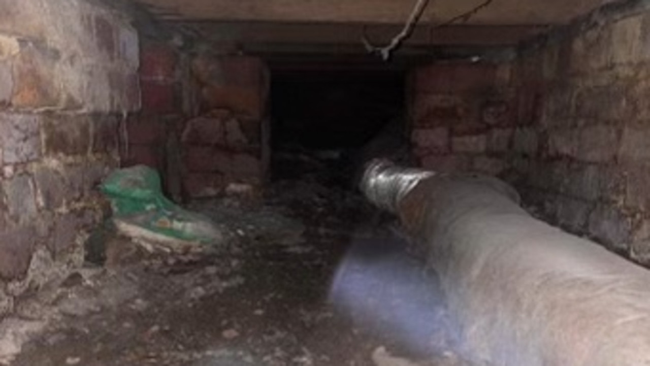 The underneath of the house was full of mould and moisture. Picture: Supplied