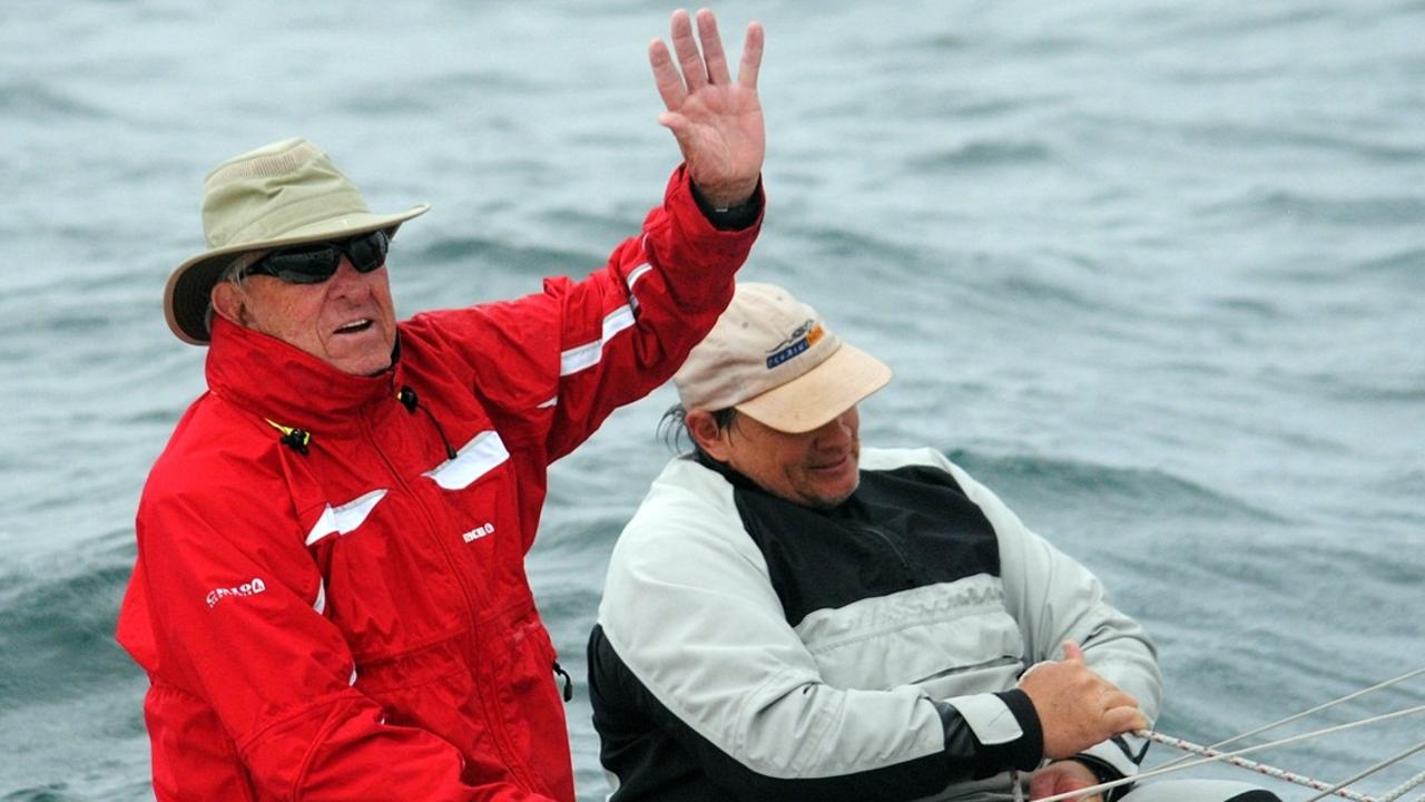 Gordon Ingate and David Giles competing in a previous Prince Philip Cup regatta.