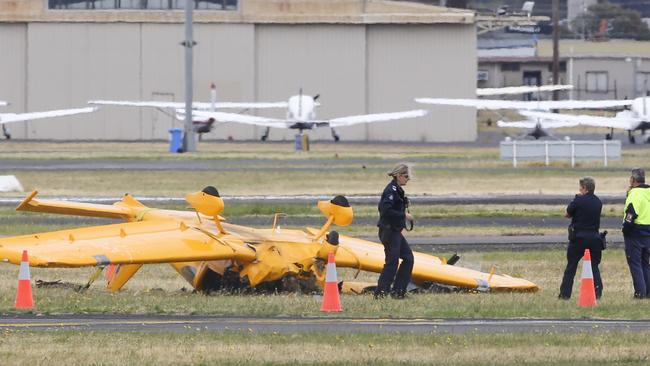 The student pilot, aged in his 20s, was lucky to survive following the December 12 smash. Picture by Wayne Taylor