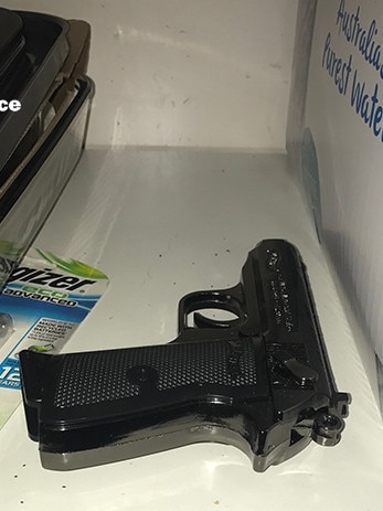 A firearm was seized as part of the police raids. Picture: NSW Police