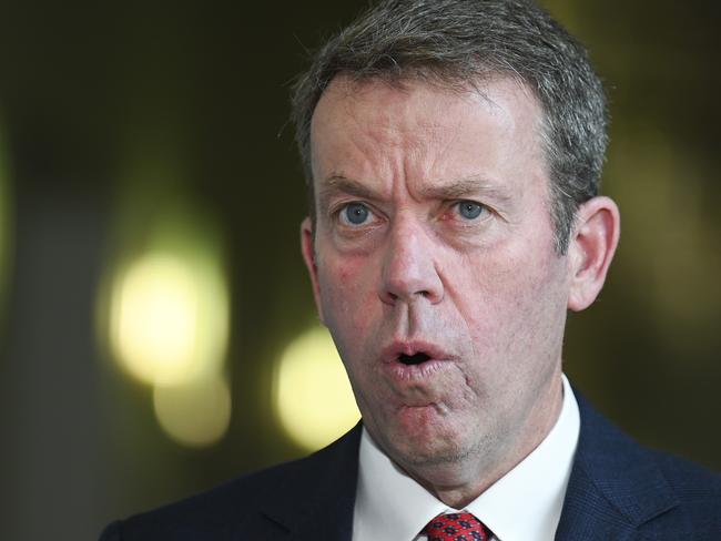 CANBERRA, Australia - NewsWire Photos - August 20, 2024: Dan Tehan holds a door-stop at Parliament House in Canberra. Picture: NewsWire / Martin Ollman