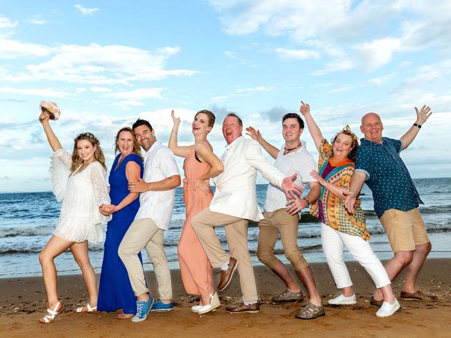 COPYRIGHT WARNING for Moreton Life ONLY. Phone Kylie Knight 3480 8226. The cast of Mamma Mia which will be staged by Redcliffe Musical Theatre. Photo: Beak Photographics (must credit).