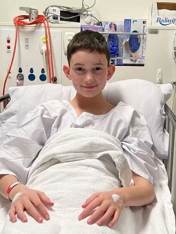 Hayden was diagnosed with pilocytic astrocytoma shortly after his fifth birthday. Picture: Instagram