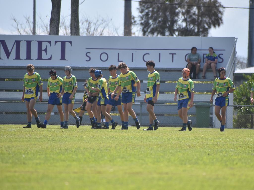 Wanderers in the Wests Tigers and Wanderers under-14s rugby league final in Mackay, August 28, 2021. Picture: Matthew Forrest