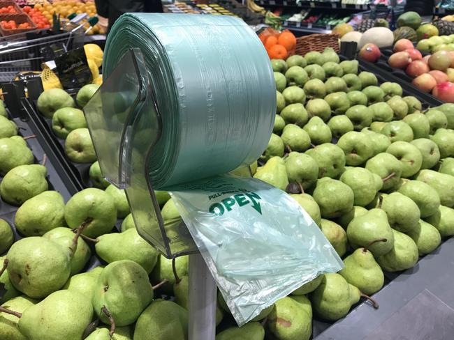 Woolworths is also looking at way to phase out plastic packaging for fruit and vegetables.