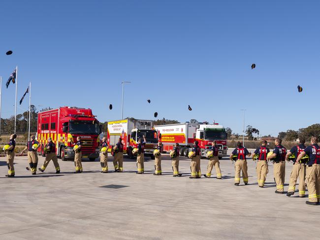 Graduation at the Fire and Rescue NSW (FRNSW) Emergency Services Academy in Orchard Hills last week.