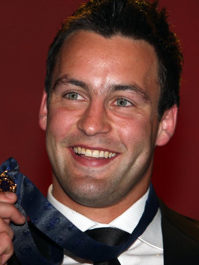 Jimmy Bartel after winning the 2007 Brownlow Medal.