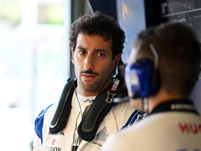 Daniel Ricciardo is under pressure to hold onto his RB seat. (Photo by Rudy Carezzevoli/Getty Images)