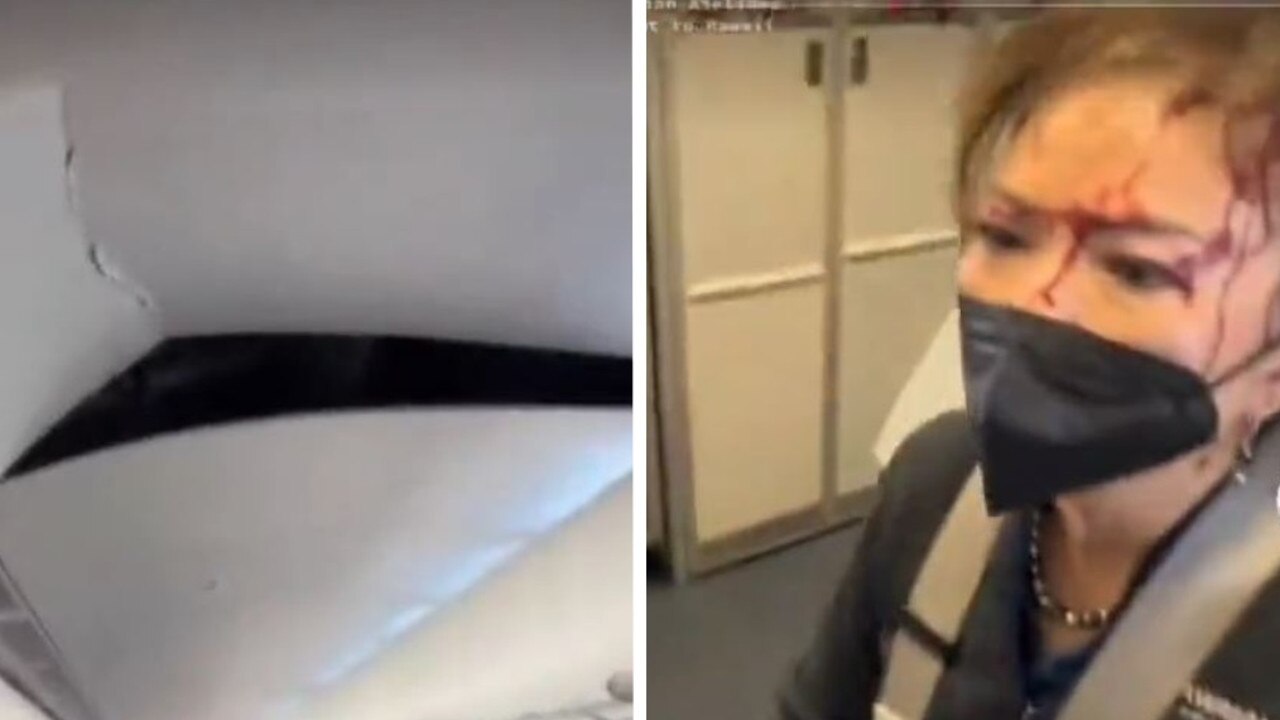 There was horrific turbulence on a Hawaiian Airlines flight from Phoenix to Honolulu. Picture: Twitter