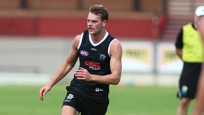 Jack Watts at Port Adelaide training. Picture: Tait Schmaal