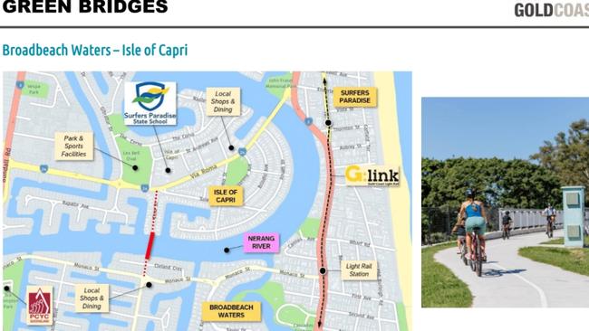 New green bridge planned for Broadbeach Waters-Isle of Capri.