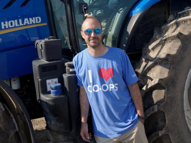 Daniel Diederich, of Hobart, Wisconsin, does not want to see Donald Trump as president. Picture: Daniel Kramer