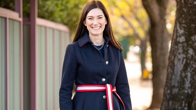 Boothby Liberal candidate Nicole Flint in Windsor Gardens SA.