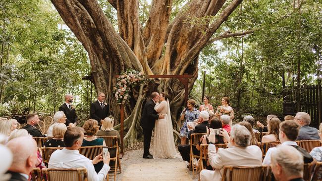 The wedding of Emily Prain and Damien Tomlinson. Picture: Matthew Evans Photography