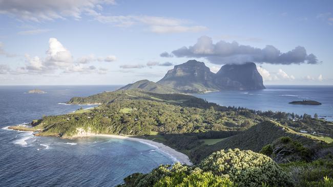 The iconic profile of Lord Howe Island.