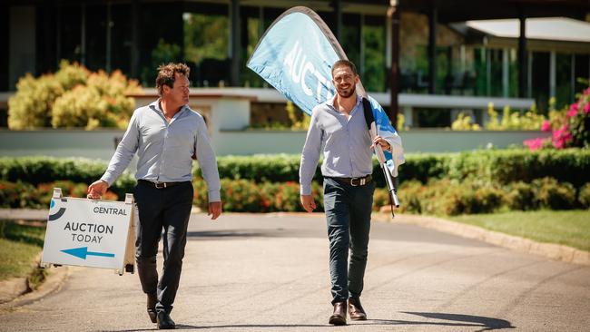 Real Estate Central's Daniel Harris (L) and Andrew Harding. Picture: GLENN CAMPBELL