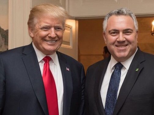 Joe Hockey with US President Donald Trump in 2018. Picture: Instagram