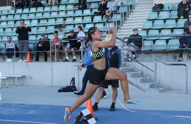 Betham earnt a silver medal in the long jump.