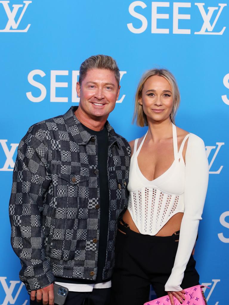 Michael Clarke and Jade Yarbrough pictured before the incident. (Photo by Lisa Maree Williams/Getty Images)