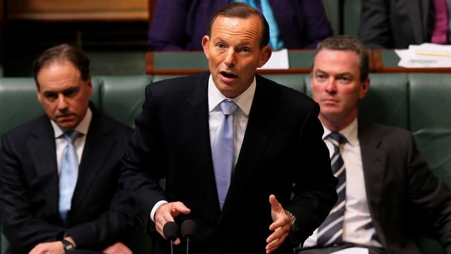 Failing to axe the tax ... Prime Minister Tony Abbott re-introduced the Carbon Tax Repeal Bill in the House of Representatives this month.