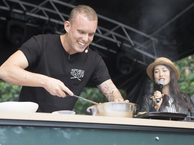 Celebrity chef Matt Sinclair at 2019’s Noosa Eat + Drink.