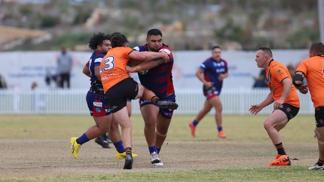 Samaauga Samaauga for Campbelltown Collegians. Picture: Steve Montgomery