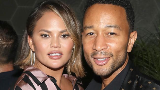 WEST HOLLYWOOD, CA - SEPTEMBER 08:  Chrissy Teigen and John Legend attend The Queer Eye Emmy Cast Party hosted by Ketel One Family-Made Vodka at Kimpton La Peer Hotel on September 8, 2018 in West Hollywood, California.  (Photo by Jerritt Clark/Getty Images for Ketel One Family-made Vodka  )