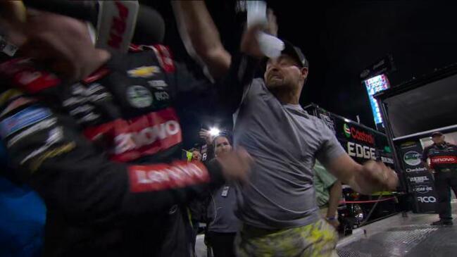 Wild post race brawl breaks out at NASCAR All Stars!