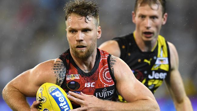 Jake Stringer could provide a boost for injury-hit Essendon after the byes. Picture: Quinn Rooney/Getty Images.