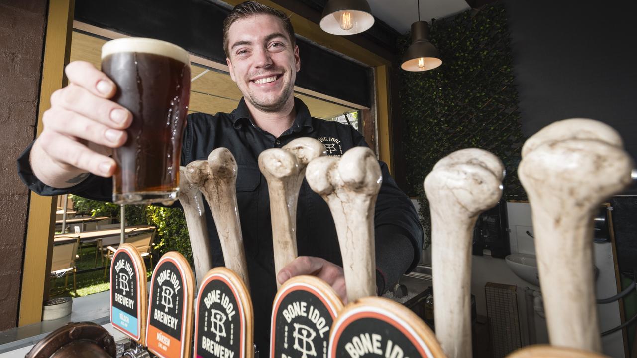 Bone Idol bar venue manager Calum Gunnis at the new Ruthven St bar. Picture: Kevin Farmer