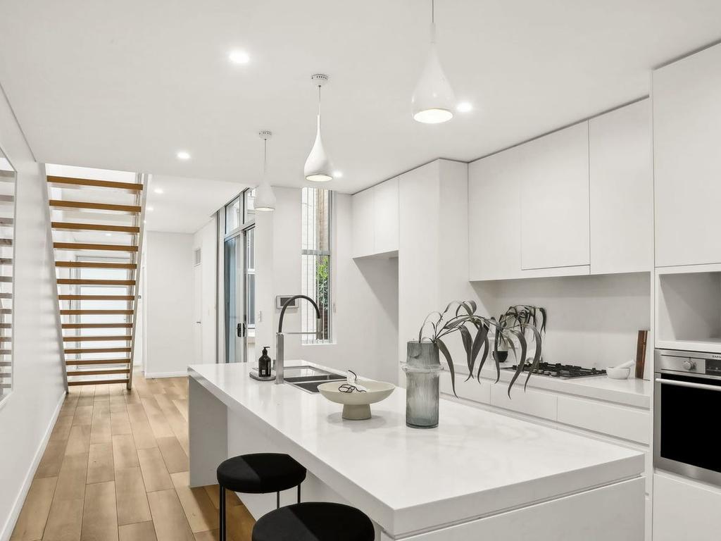 Inside the two-storey inner west townhouse.