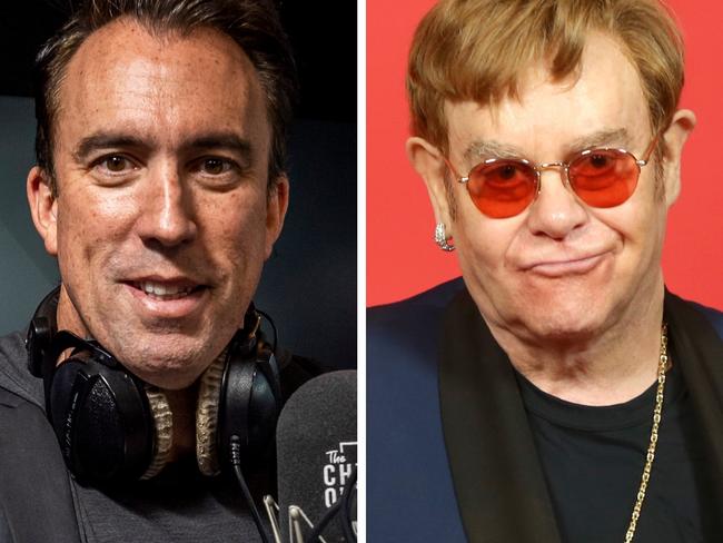 Christian O'Connell and Elton John.