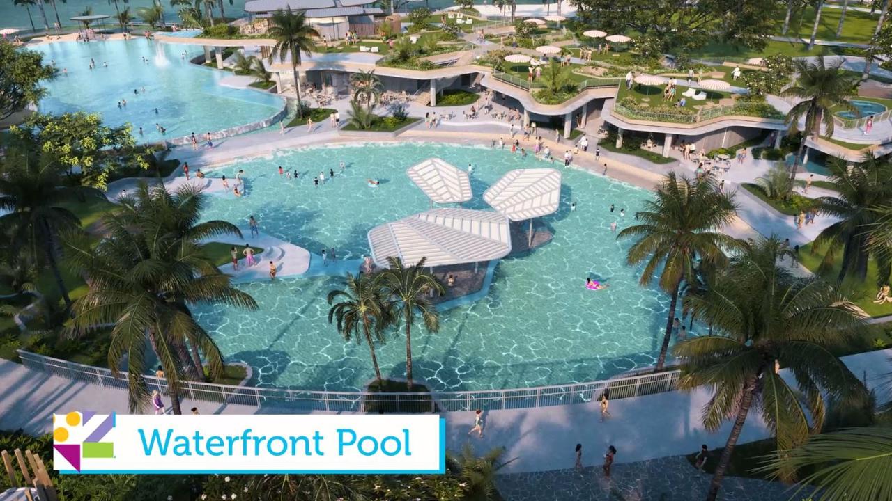 The Darwin Waterfront Precinct has revealed its stage two development proposal, including surf parks, snorkeling lagoons, pools and playgrounds.