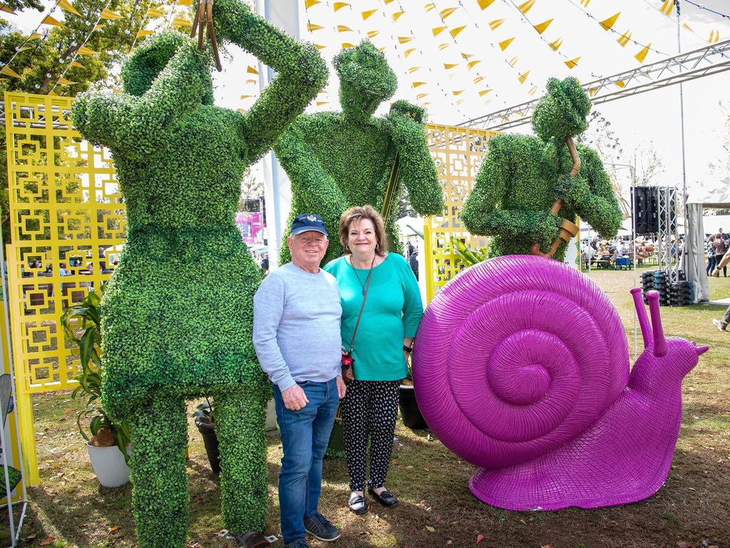 Darryl and Veronique Hambling. Festival of Food and Wine, Queens Park, Toowoomba Carnival of Flowers. Saturday September 10, 2022 Picture: Bev Lacey