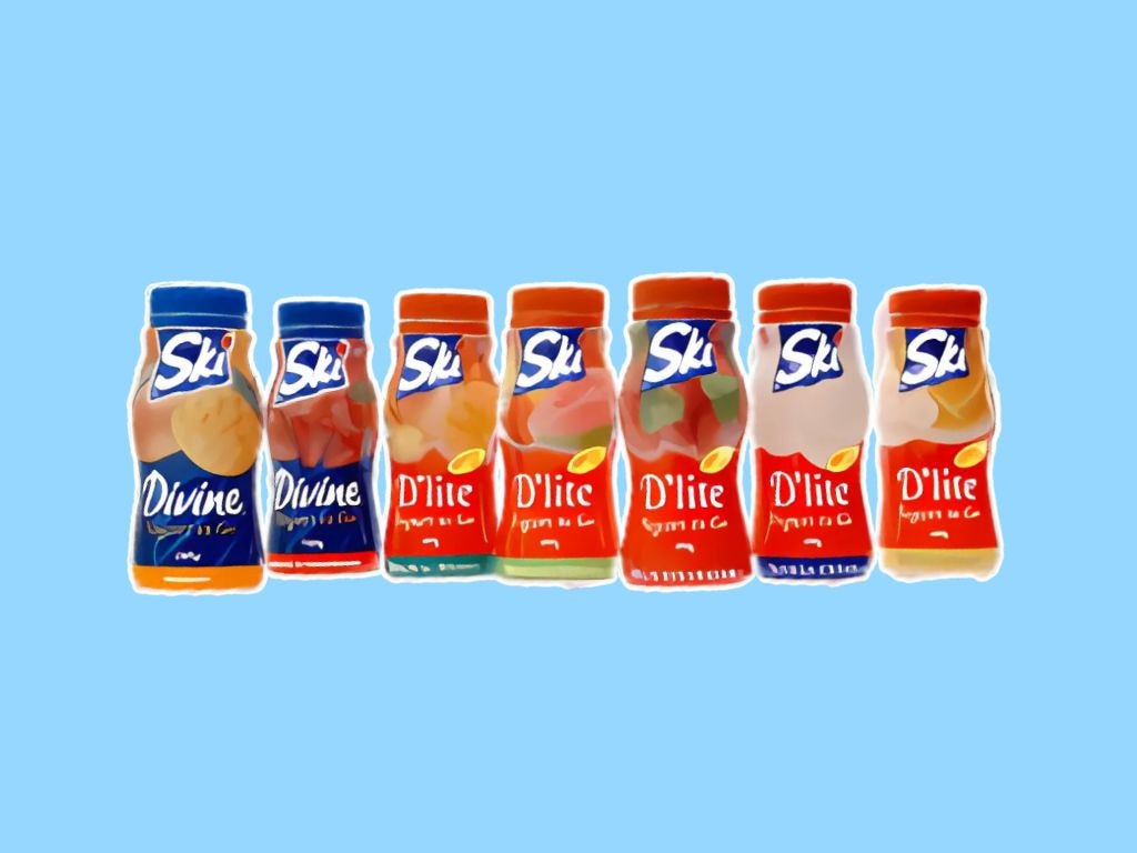 Ski Divine and D’lite Drinks – Ski’s fruity yoghurt drinks were a ‘90s sensation, but they vanished without explanation. These flavoured milk drinks were marketed as a healthy snack before disappearing in the 2000s. Picture: Reddit