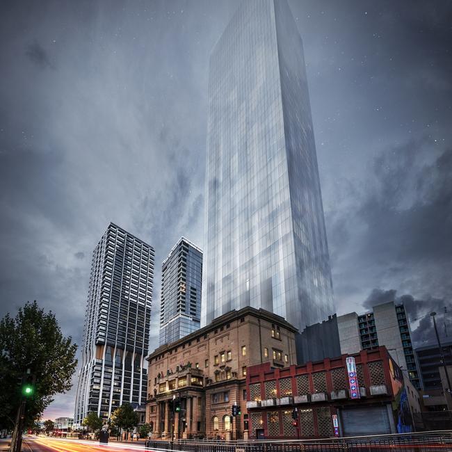 Artist’s impression of Keystone tower on North Tce in Adelaide. Picture: Supplied by Marriott International