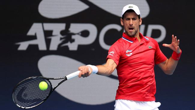 Novak Djokovic withdrew from the ATP Cup. Picture: David Gray/AFP