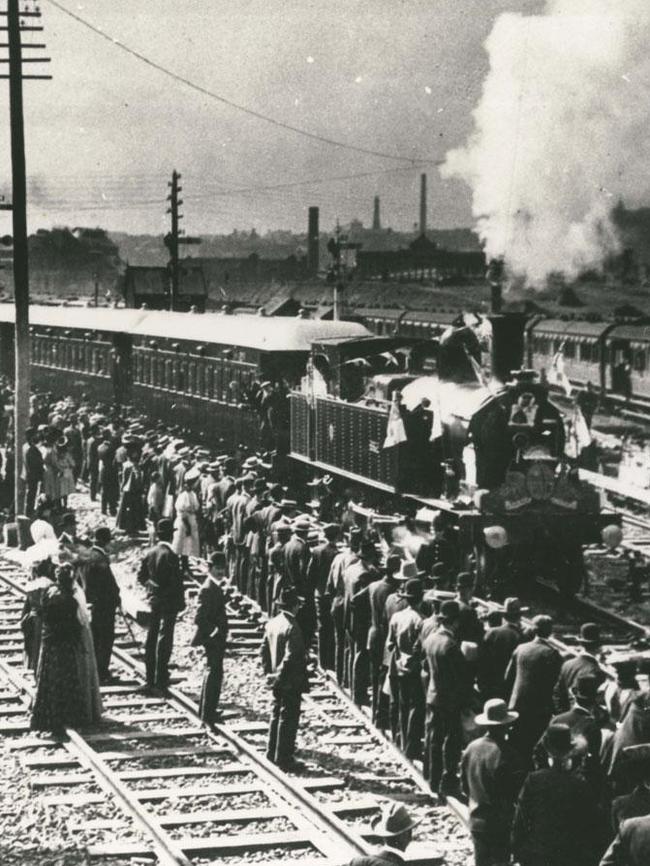 People waiting for a train at Central Station years ago. Picture: Supplied