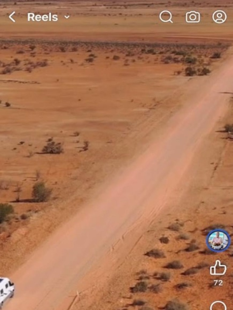 Stock footage of the outback road used in the clip was taken in Queensland.