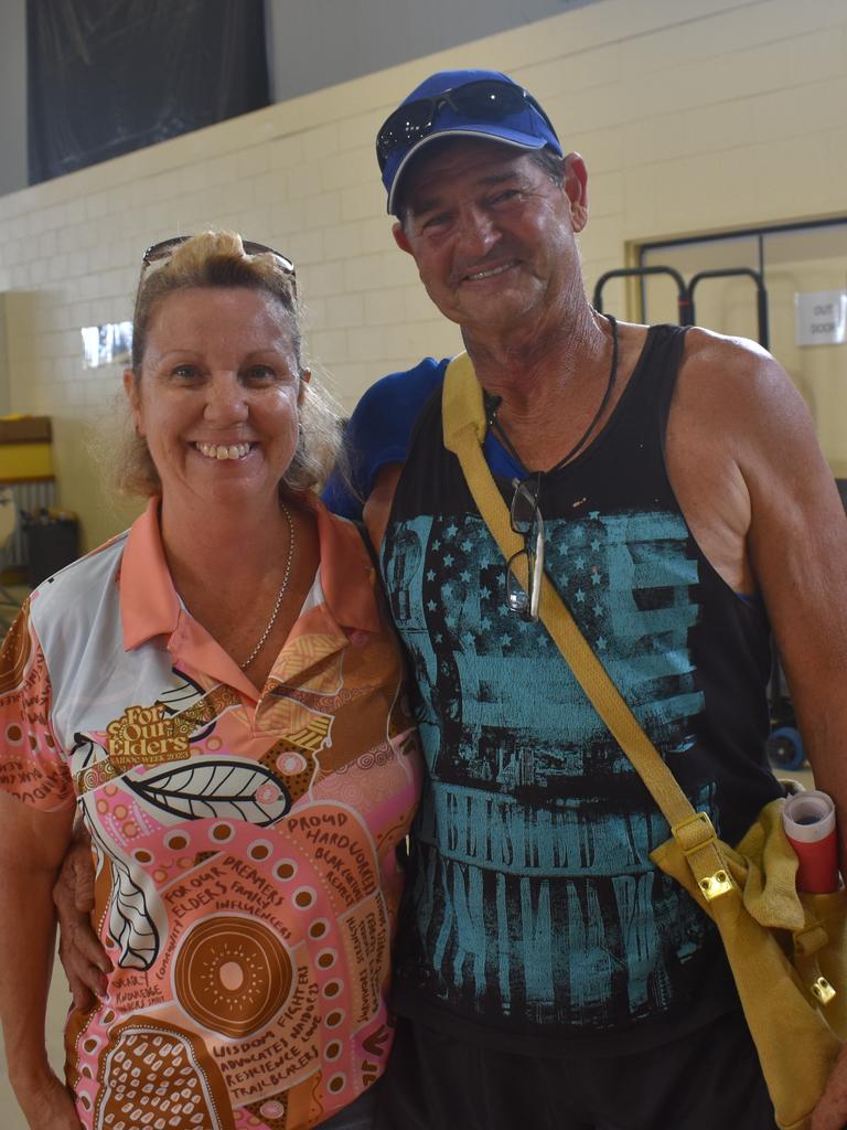 Naomi and Darren Holcroft from Redlands at scrutineering for Rockynats 04 at the Rockhampton Showgrounds on March 28, 2024.