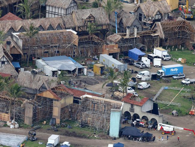 Thatched houses suggest an English village is coming to life. Picture: Glenn Hampson.