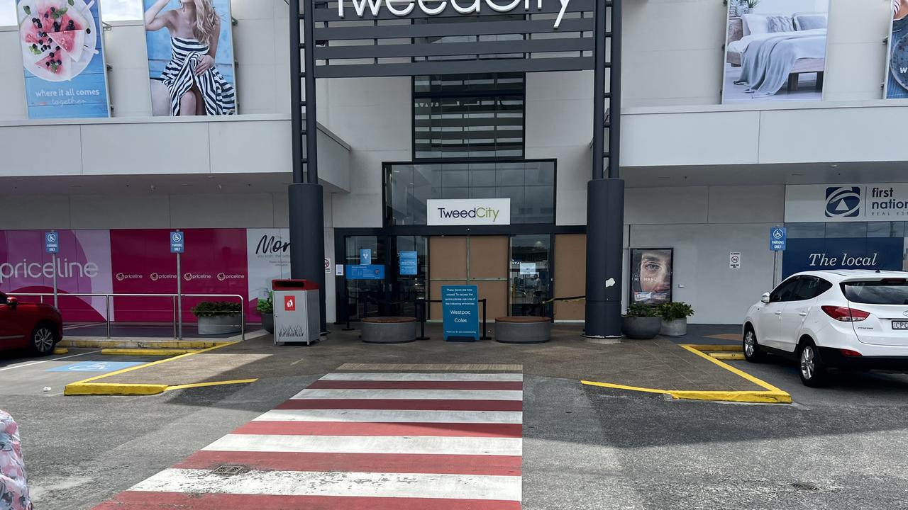 Tweed City Shopping Centre Ram raid at Minjungbal Dr, Tweed Heads