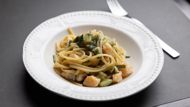 The prawn linguine at Bar Rosa. Picture: David Kelly