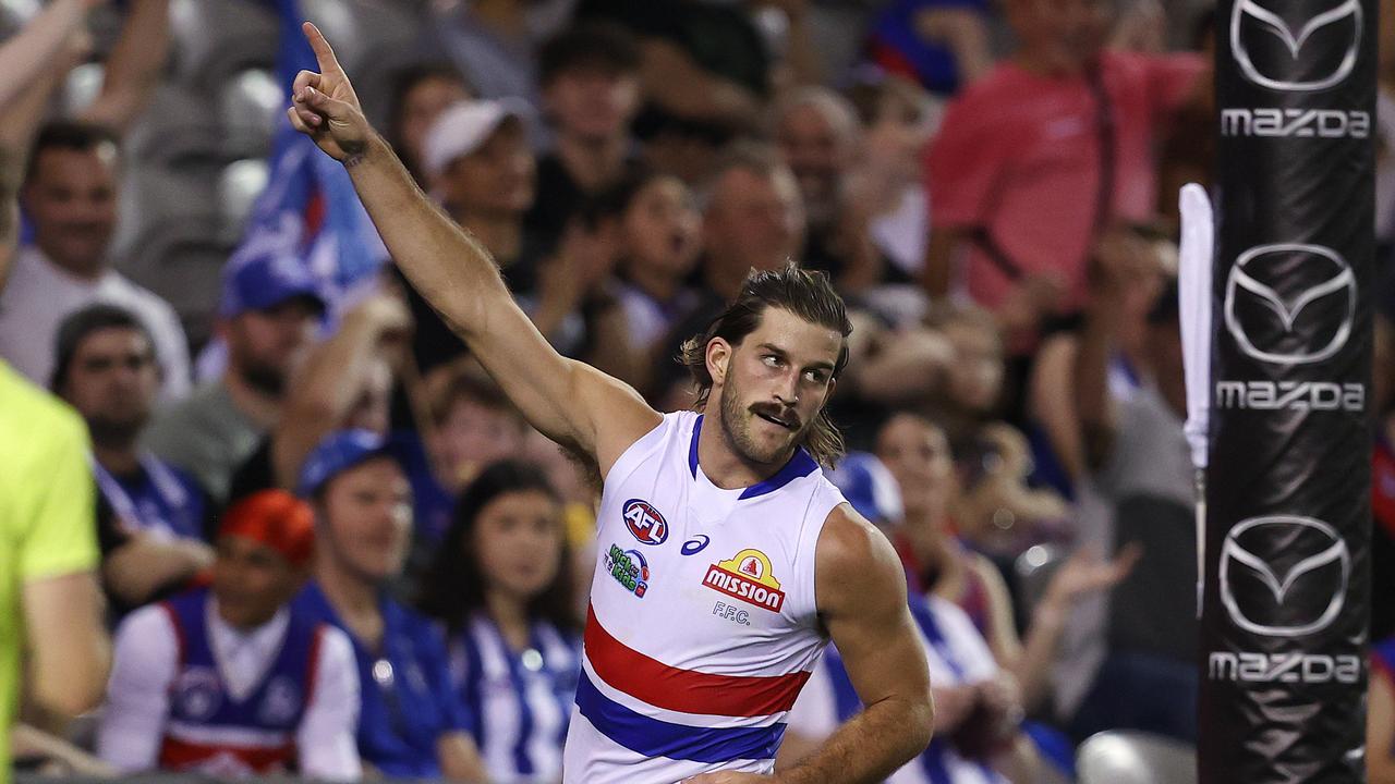 Josh Bruce kicked 10 goals as the Roos sank to an embarrassing low. Picture: Michael Klein