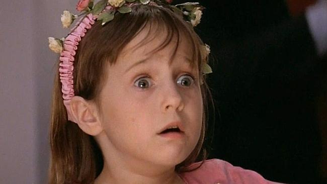 ‘I know about sex!’ ... Mrs Doubtfire star Mara Wilson’s embarrassing onset moment.