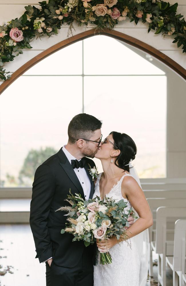 Wedding of Stephanie Fowler and William Slack. Picture: Jennifer Oliphant