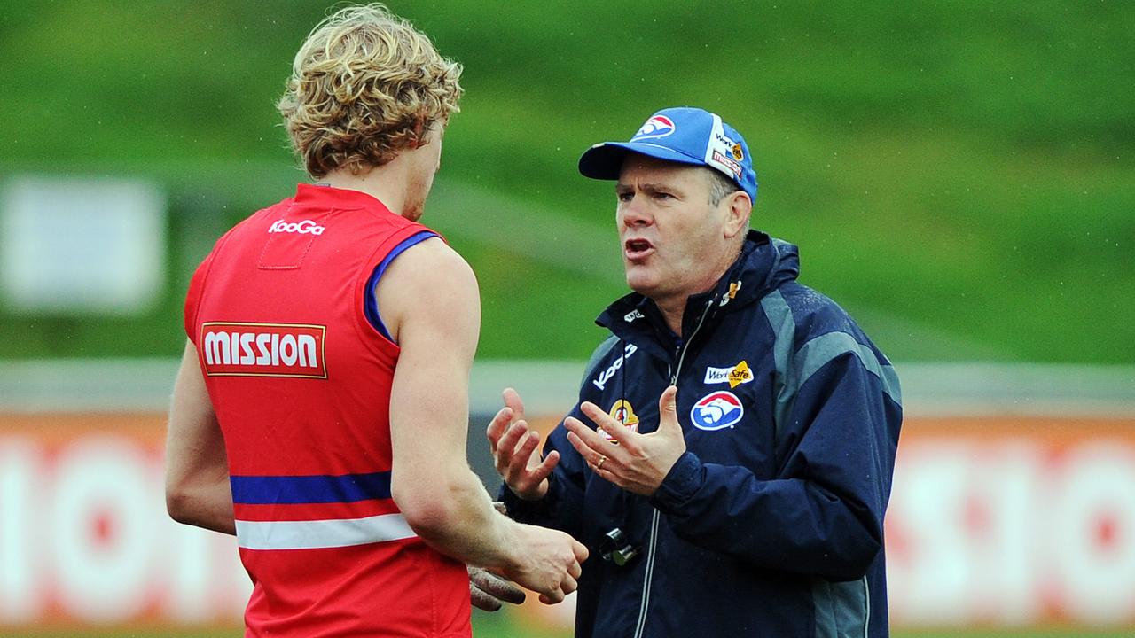 Ed Barlow had some interesting chats with former Western Bulldogs coach Rodney Eade … Picture: Michael Dodge