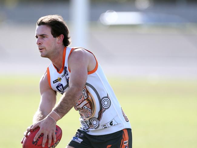 Tannar Stone in action for Geelong West.